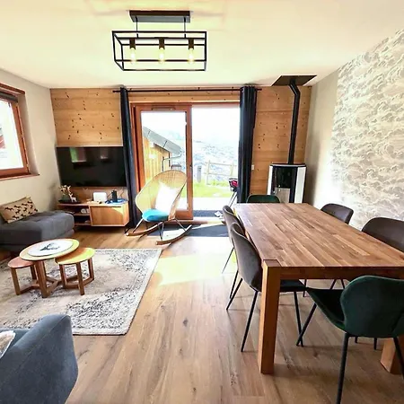 3* Valmorel, Skis Aux Pieds, 3 Chambres, Parking, Wifi - Fr-1-356-401 Chalet